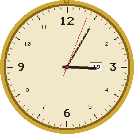 Pocket Watch: a brass pocket-watch face